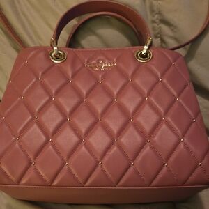 Kate Spade Mauve Quilted Shoulder Bag